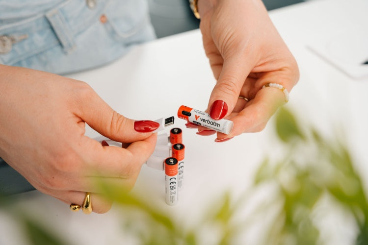 Verbatim 30250 USB-C Įkraunamos baterijos Li-ion AAA 500mAh (4 vnt pakuotėje)