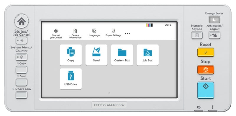 Kyocera ECOSYS MA4000cix Spausdintuvas lazerinis spalvotas MFP A4 40 ppm Ethernet LAN USB (TEND)