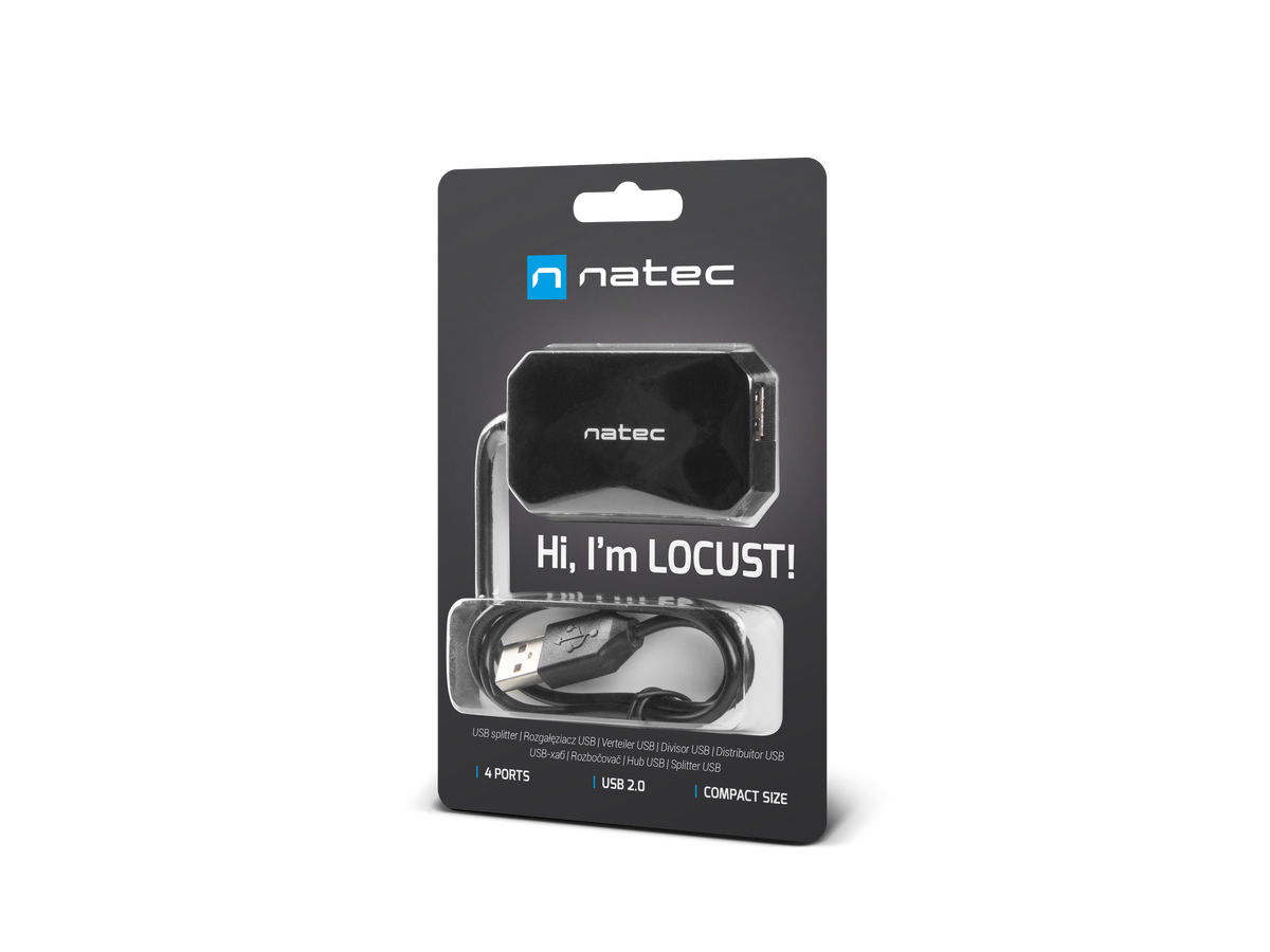 NATEC NHU-0647 Natec USB HUB 4-Port LOCU