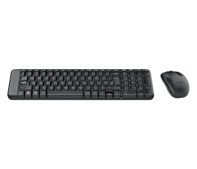 Logitech MK220 Combo Belaidė klaviatūra + pelė, US, Juoda