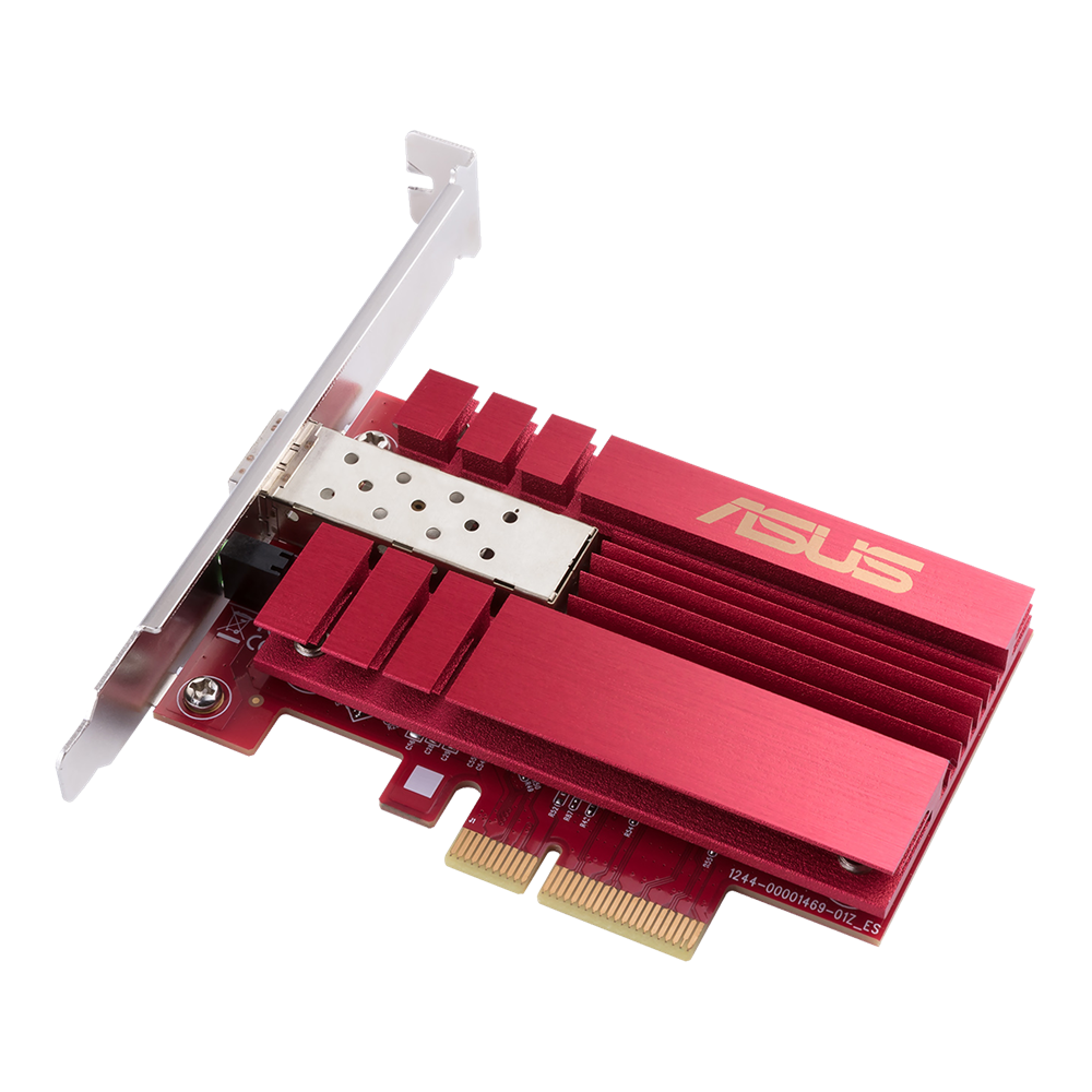 Asus | XG-C100F 10G PCIe Network Adapter; SFP+ port for Optical Fiber Transmission and DAC cable | 10/100/1000/10000 Mbit/s