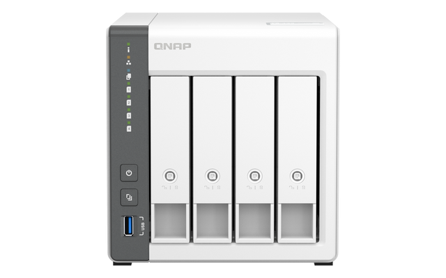 QNAP | 4 Bay ARM | TS-433-4G | Cortex-A55 | ARM 4-core | Processor frequency 2.0 GHz | 4 GB | On board (non-expandable)