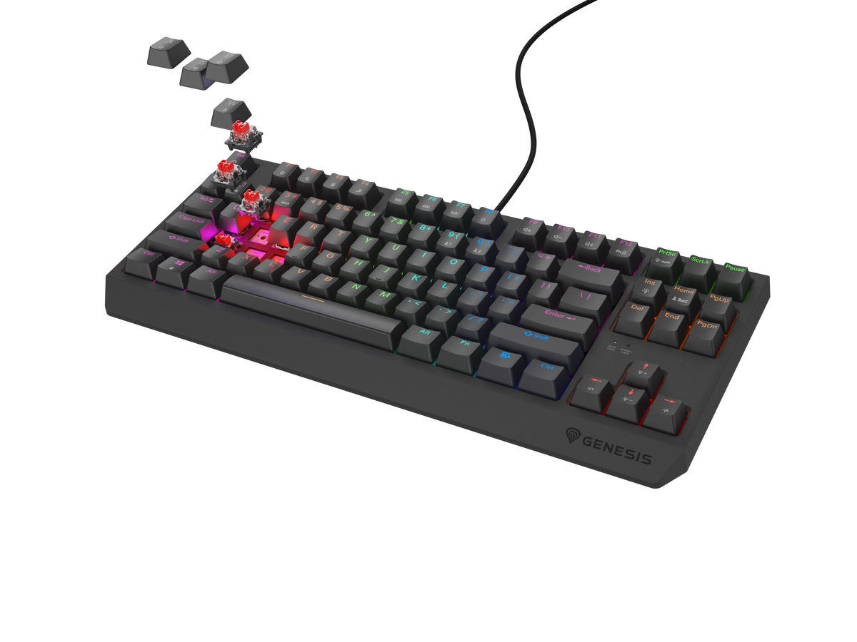 Genesis THOR 230 | Mechanical Gaming Keyboard | Wired | US | Outemu Red | Black