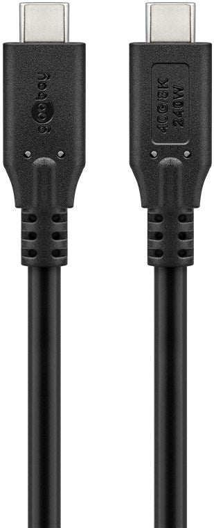 Goobay | USB-C Cable, USB4, 240 W, 40 Gbit/s, Power Delivery, 0.5 m