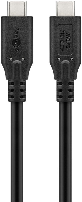 Goobay | USB-C Cable, USB4, 240 W, 40 Gbit/s, Power Delivery, 0.5 m