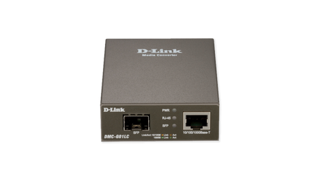 D-Link | 1000BaseT to SFP Standalone Media Converter | DMC-G01LC | Gigabit SFP port | 10/100/1000 Mbps port