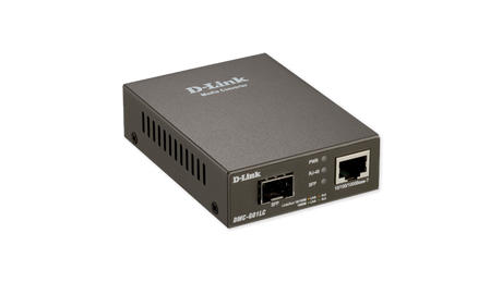 D-Link | 1000BaseT to SFP Standalone Media Converter | DMC-G01LC | Gigabit SFP port | 10/100/1000 Mbps port