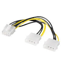Goobay | Power cable/adapter for PC graphics cards, PCI-E to PCI Express 8-pin | 93241