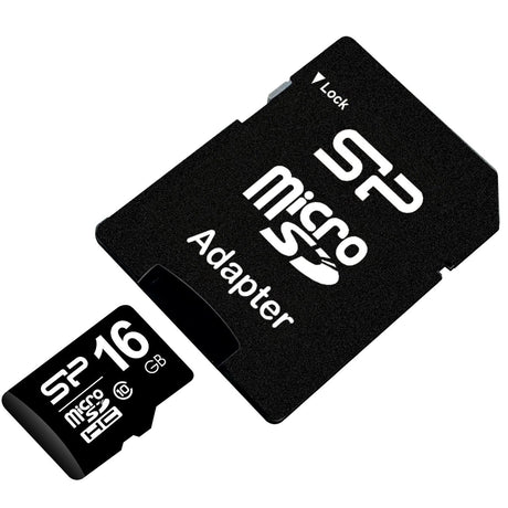 Silicon Power | 16 GB | MicroSDHC | Flash memory class 10 | SD adapter