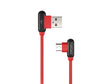 Natec Prati, Angled USB Type C to Type A Cable 1m, Red | Natec | Angled USB Type C to USB Type A | Prati | USB Type-A