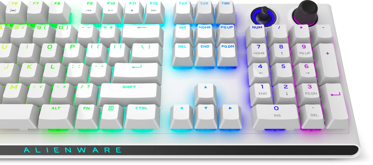 Dell | Alienware Tri-Mode AW920K | Wireless Gaming Keyboard | Wireless | Bluetooth | RGB LED light | Wireless connection | US | CHERRY MX Red | Lunar Light