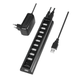 Logilink | USB 2.0 Hub-10 port whit power adapter