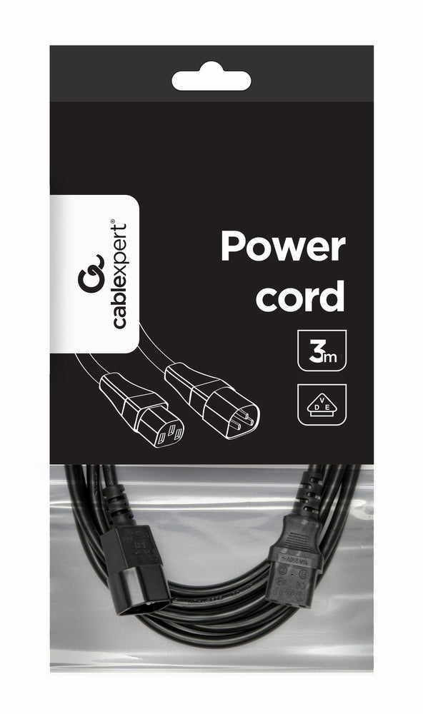 Cablexpert | PC-189-VDE-3M Power cord (C13 to C14), VDE approved