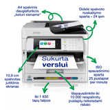 Epson WorkForce Pro WF-C5890DWF Spausdintuvas rašalinis spalvotas MFP A4 34 ppm USB LAN Wi-Fi