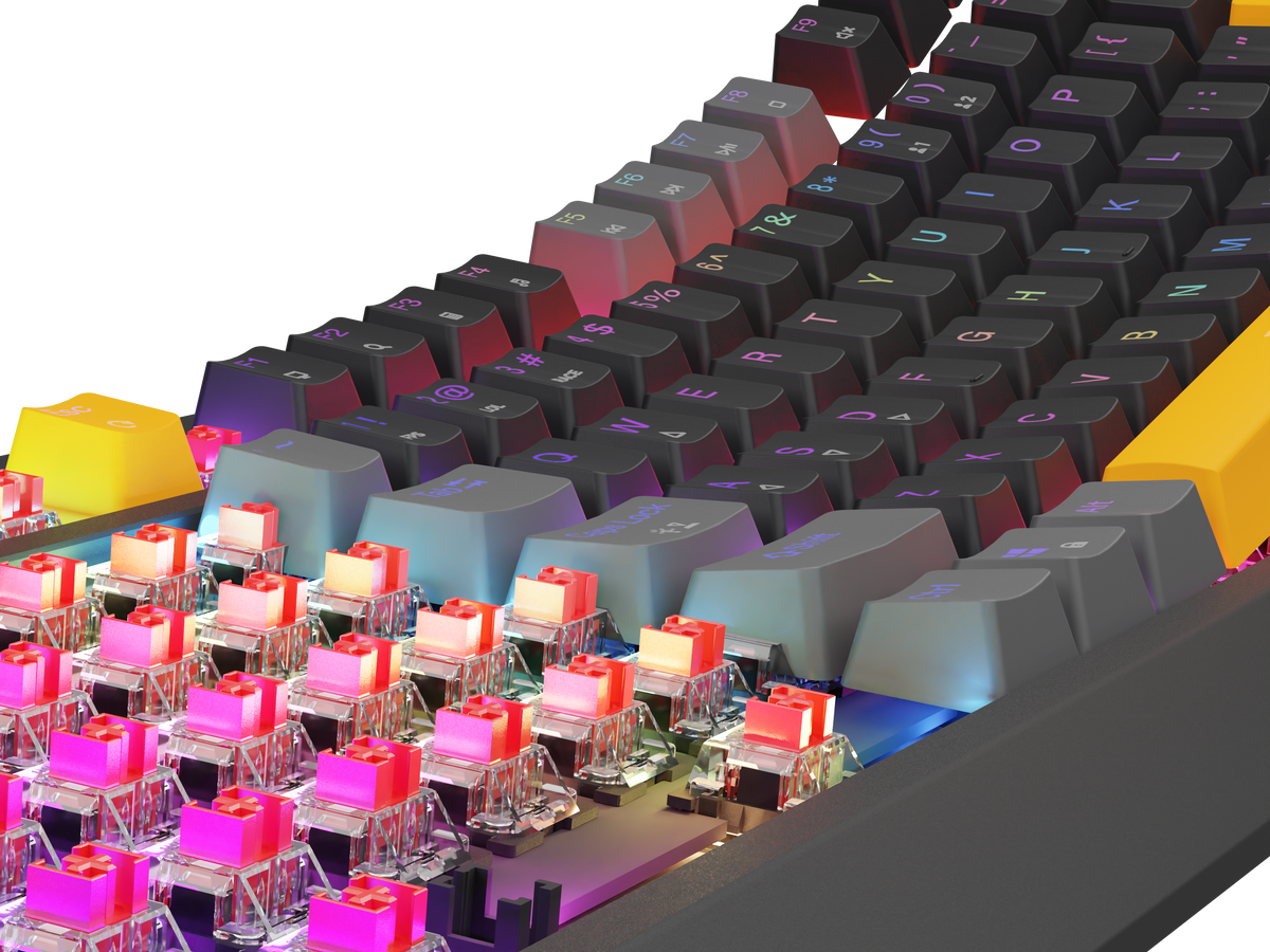 Genesis | THOR 230 | Mechanical Gaming Keyboard | Wired | US | Outemu Red | Anchor Gray Positive