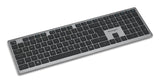 Kensington KB535 EQ Rechargeable Multi-Device Full Size Klaviatūra RF+BT, US, Space Grey