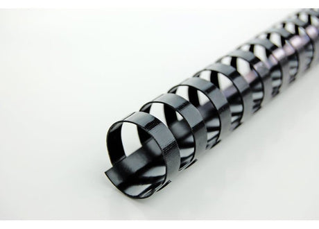 Spiralė įrišimui plastikinė 12 mm, juoda (100vnt.)