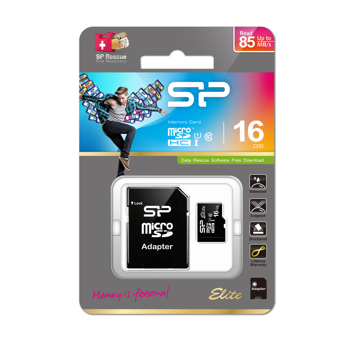 Silicon Power | Elite UHS-I | 16 GB | MicroSDHC | Flash memory class 10 | SD adapter