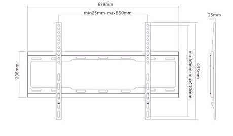 Sunne | Wall mount | 37-70-EF | Fixed | 37-70 " | Maximum weight (capacity) 40 kg | Black