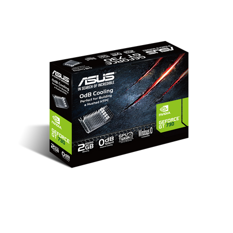 Asus | GF GT730-SL-2GD5-BRK | NVIDIA | 2 GB | GeForce GT 730 | GDDR5 | Cooling type Passive | DVI-D ports quantity 1 | HDMI ports quantity 1 | PCI Express 2.0 | Memory clock speed 5010 MHz | Processor frequency 902 MHz