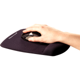 Fellowes | Mouse pad with wrist support PlushTouch | Mouse pad with wrist pillow | 238 x 184 x 25.4 mm | Black
