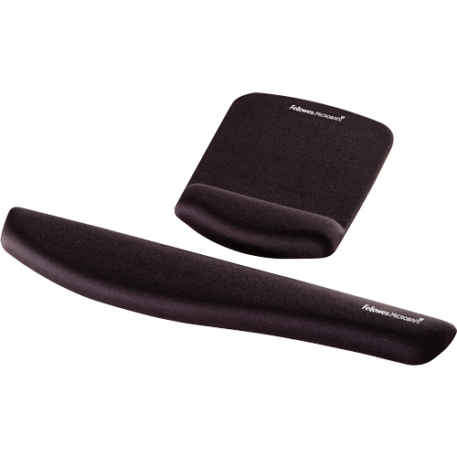 Fellowes | Mouse pad with wrist support PlushTouch | Mouse pad with wrist pillow | 238 x 184 x 25.4 mm | Black