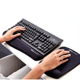 Fellowes | Mouse pad with wrist support PlushTouch | Mouse pad with wrist pillow | 238 x 184 x 25.4 mm | Black