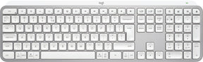 Logitech MX Keys S Belaidė klaviatūra, RF Wireless+Bluetooth, Illuminated, US Int, Pale Grey