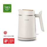 Philips Kettle | HD9365/10 Eco Conscious Edition | Electric | 2200 W | 1.7 L | Bioplastic | 360° rotational base | White