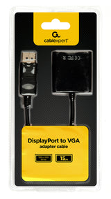 Cablexpert DisplayPort to VGA adapter cable, Black | Cablexpert