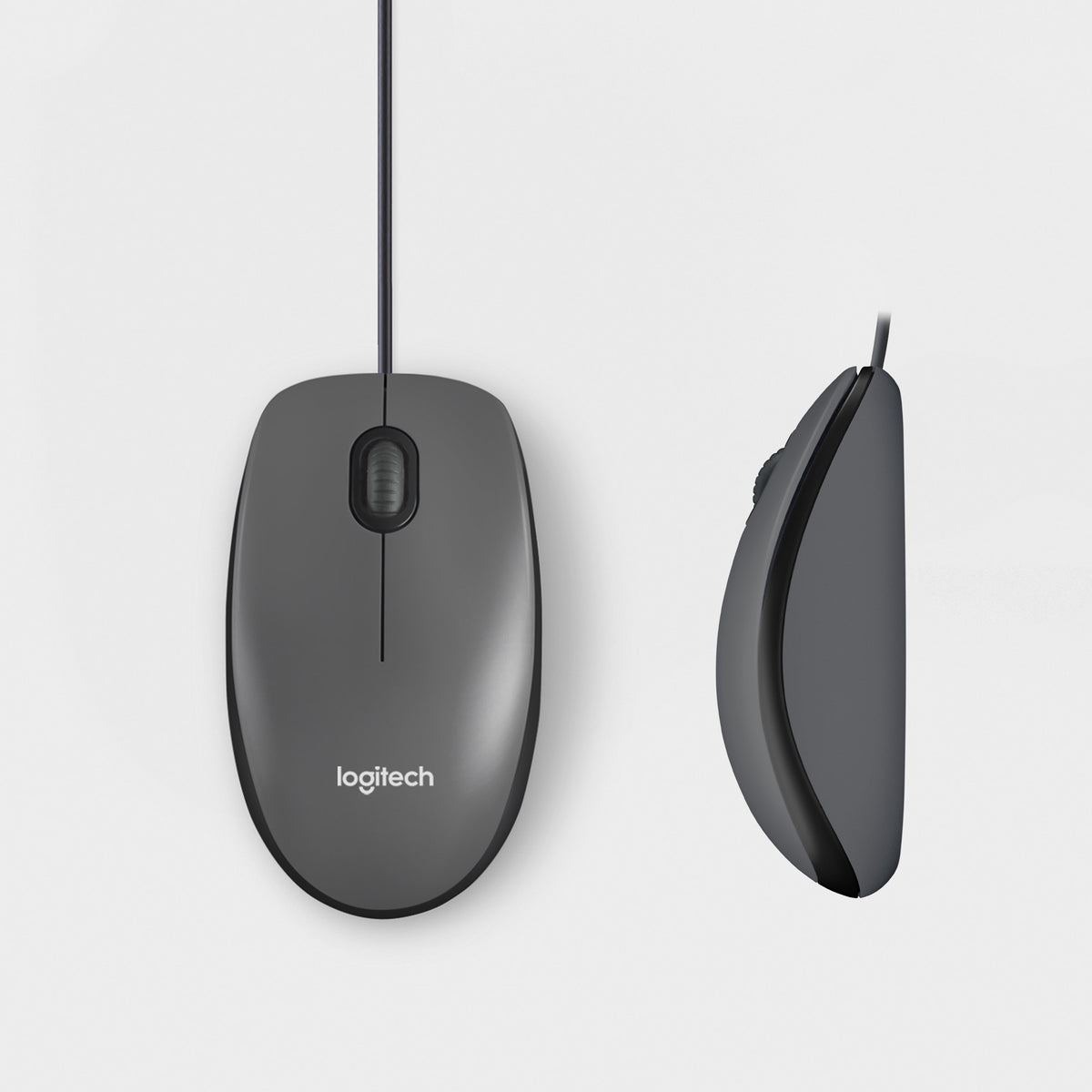 Logitech M100 Laidinė pelė USB-A 1000 DPI, Juoda