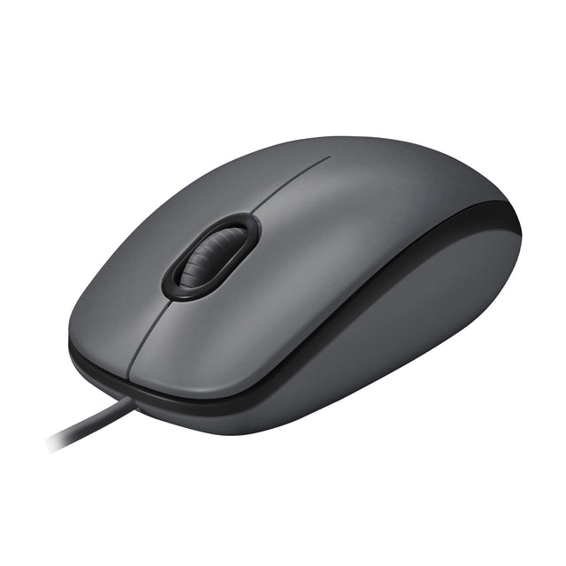 Logitech M100 Laidinė pelė USB-A 1000 DPI, Juoda