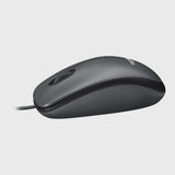 Logitech M100 Laidinė pelė USB-A 1000 DPI, Juoda