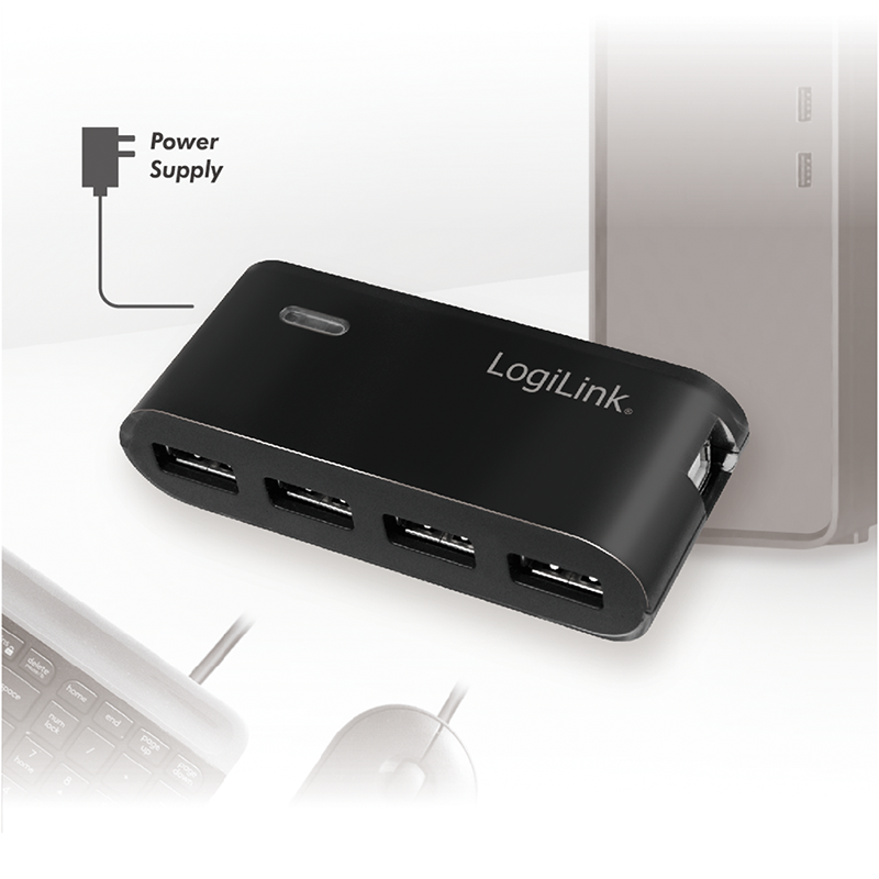 Logilink | USB 2.0 Hub-4 port whit power adapter