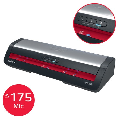 GBC 480HS Office Laminavimo aparatas A3, 800 mm/min, Juoda/Pilka