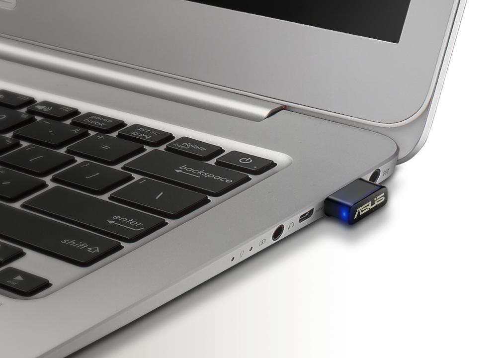 Asus | USB-AC53 NANO AC1200 Dual-band USB MU-MIMO Wi-Fi Adapter | 2.4GHz/5GHz | 36 month(s)