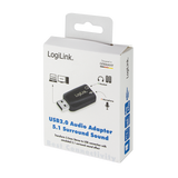 Logilink | USB Audio adapter, 5.1 sound effect