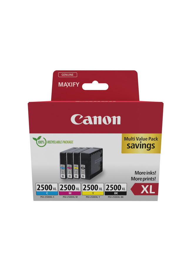 Canon PGI-2500XL (9254B010) Rašalinių kasečių komplektas, C/M/Y/BK