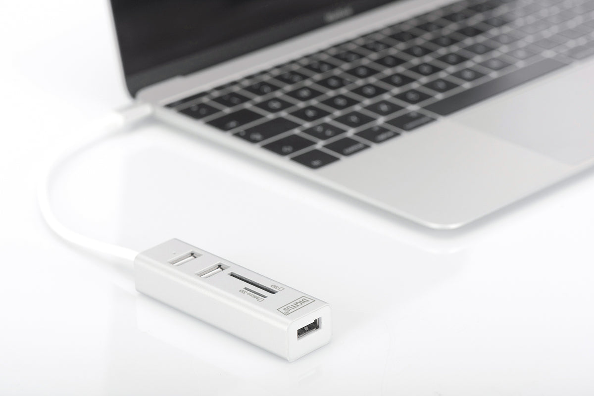 Digitus USB Type-C OTG 3-Port HUB and Card Reader | DA-70243