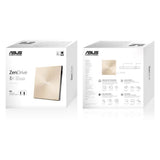Asus | ZenDrive U9M | Interface USB 2.0 | DVD±RW | CD read speed 24 x | CD write speed 24 x | Gold