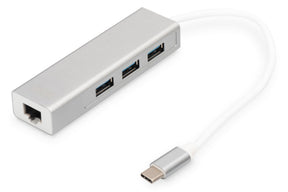 Digitus | USB Type-C 3-Port Hub + Gigabit Ethernet