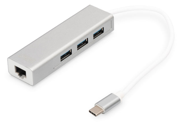 Digitus | USB Type-C 3-Port Hub + Gigabit Ethernet