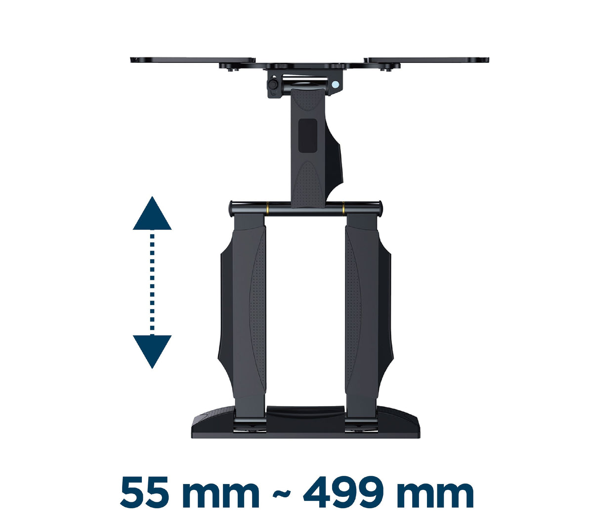 Gembird | Wall mount | WM-55ST-01 | Tilt, swivel, rotate | 32-55 " | Maximum weight (capacity) 32 kg | Black