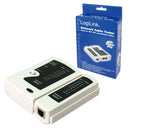 Logilink | Cable tester for RJ11, RJ12 and RJ45 with remote unit
