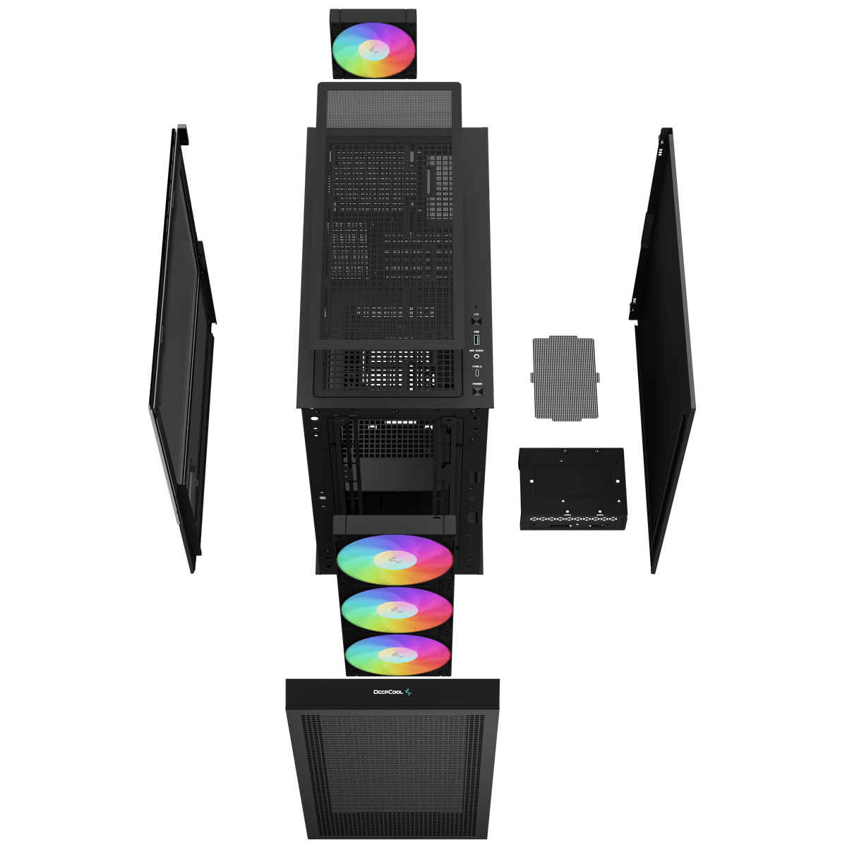 Deepcool | MID TOWER CASE | CH560 Digital | Side window | Mid-Tower | ATX PS2 | Black