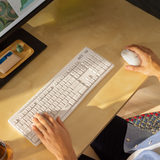 Klaviatūra belaidė Logitech Silent Wireless MK295, Balta