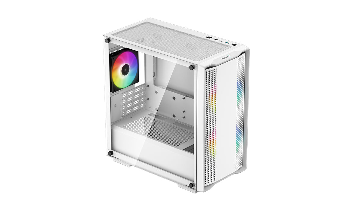 Deepcool | ARGB Micro-ATX CASE | CC360 | Mini-ITX / Micro-ATX | ATX PS2 (maximum length: 160mm) | White