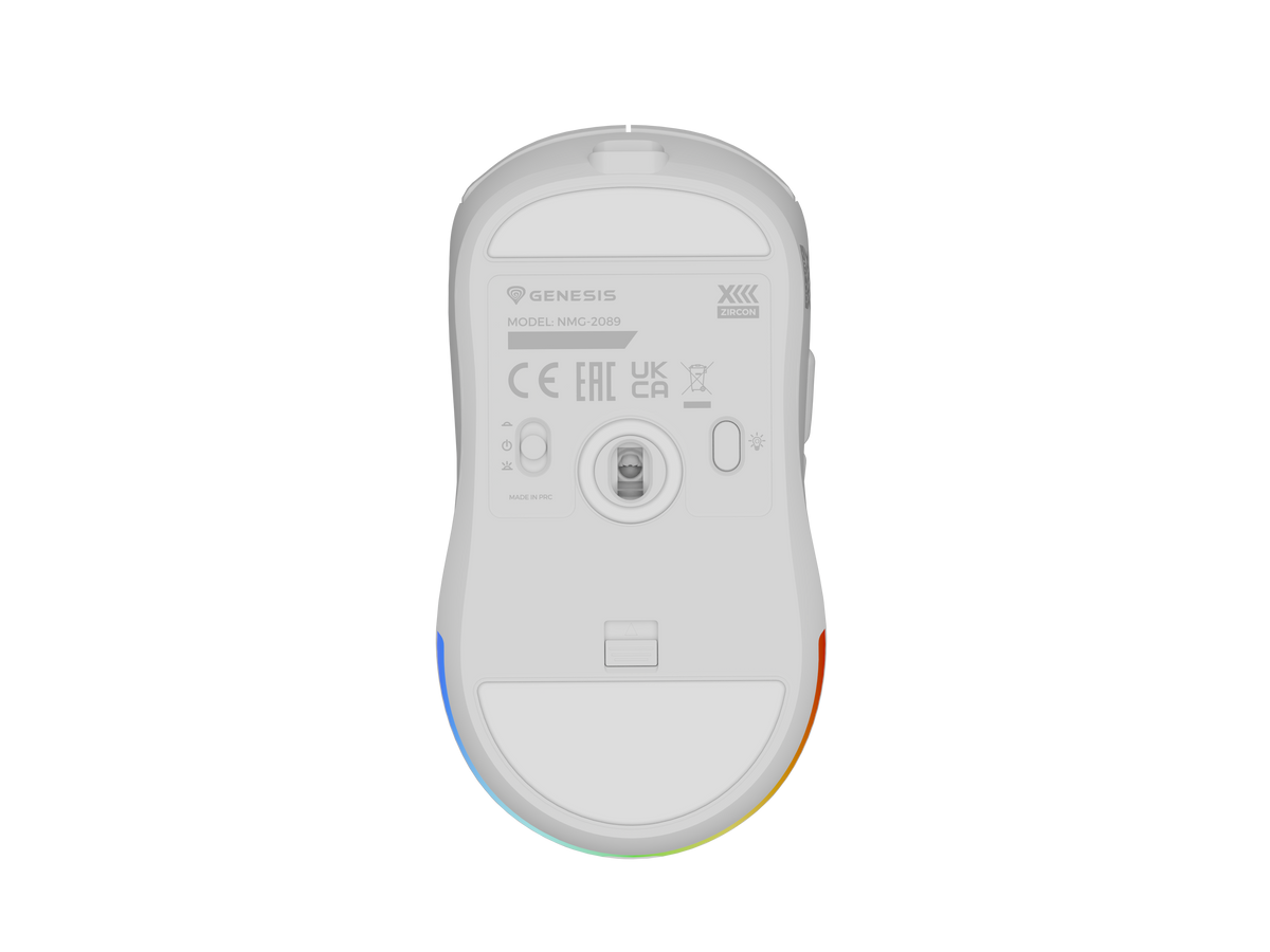 Genesis Zircon XIII Custom | Gaming Mouse | Wireless | 2.4 GHz, USB | White