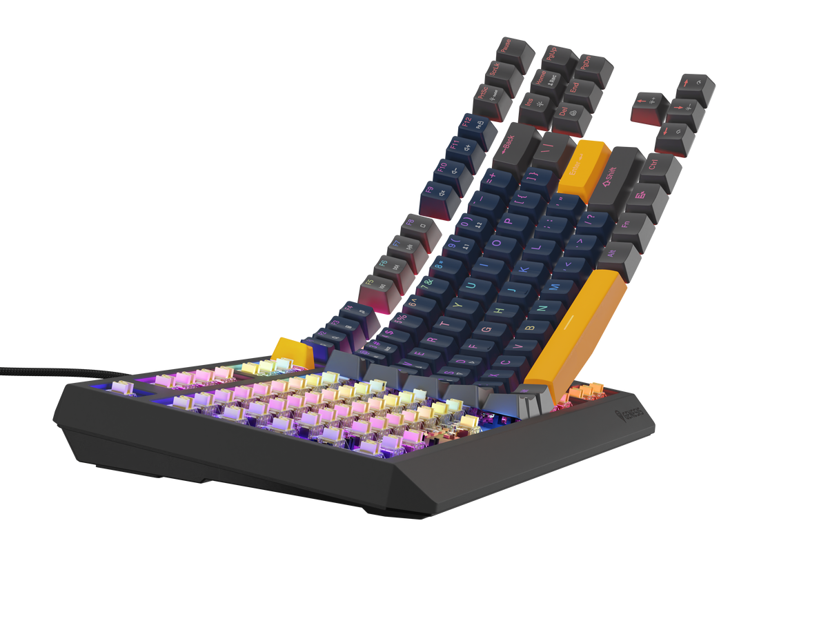 Genesis | THOR 230 | Mechanical Gaming Keyboard | Wired | US | Outemu Panda | Naval Blue Positive