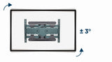 Gembird | Wall mount | WM-80STR-01 | Tilt, swivel, rotate | 40-80 " | Maximum weight (capacity) 50 kg | Black